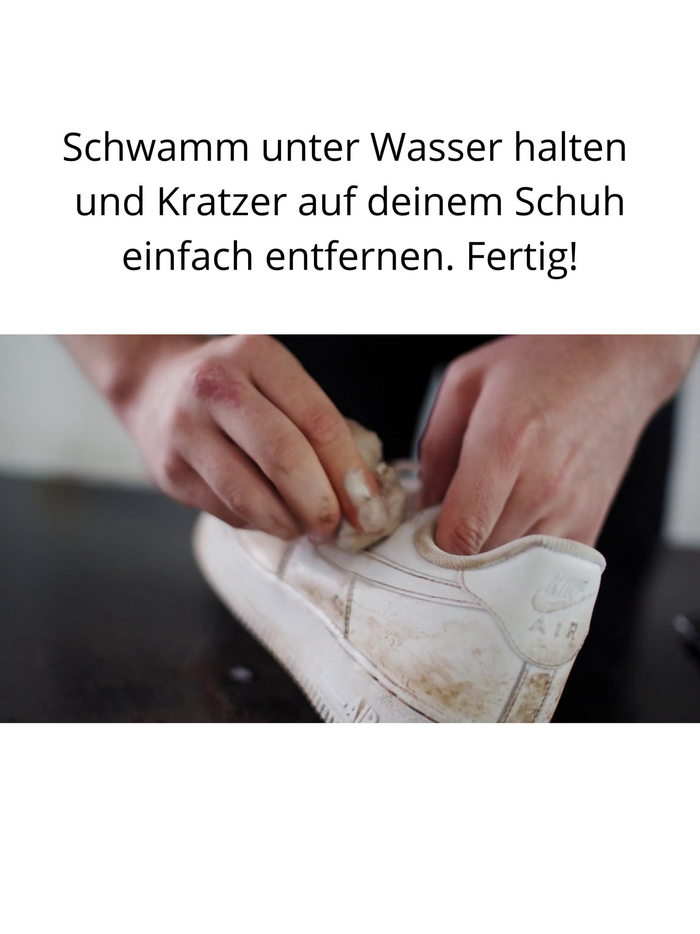 Reinigungsschwamm für Sneaker – Gegen Kratzer & hartnäckigen Schmutz