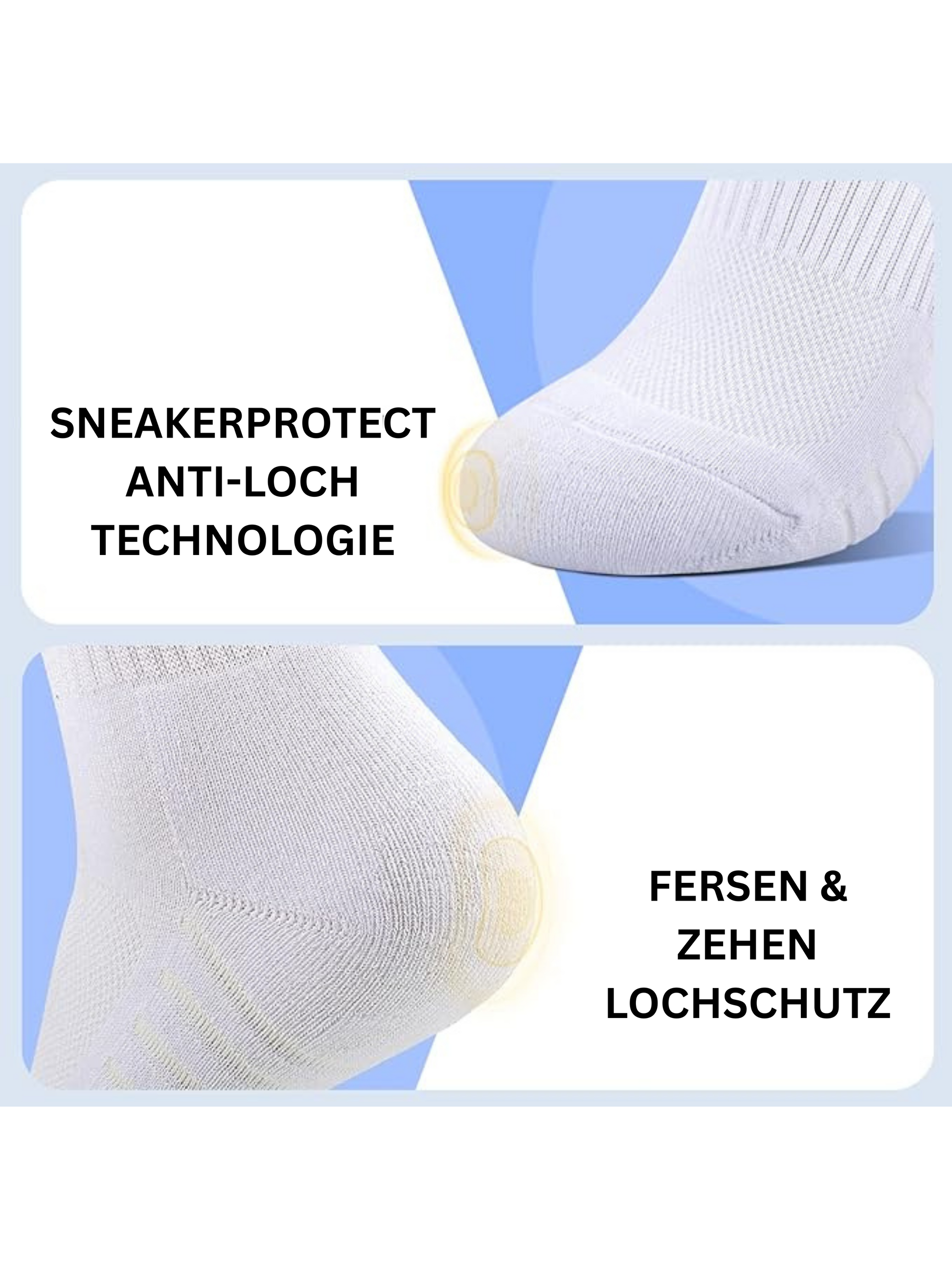 Bequeme Tennissocken mit elastischem Bund – ideal für Fitness, Laufen und Freizeit