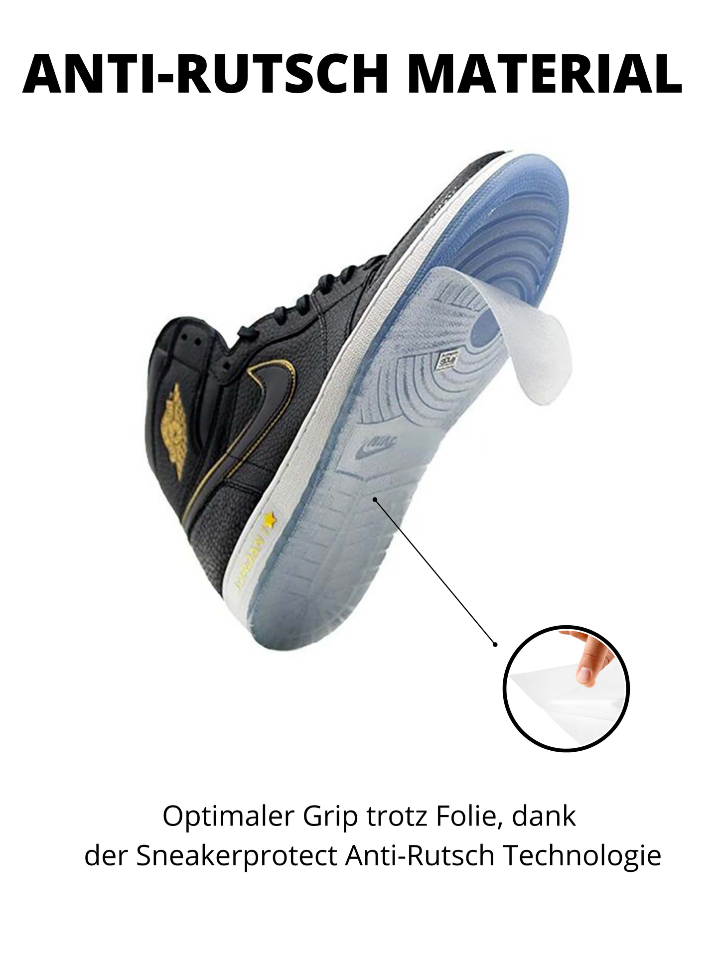 Sneaker Sole Protector Sohlen Schutz Air Force Nike Jordan Schuh Schutz Sohle reparieren Folie